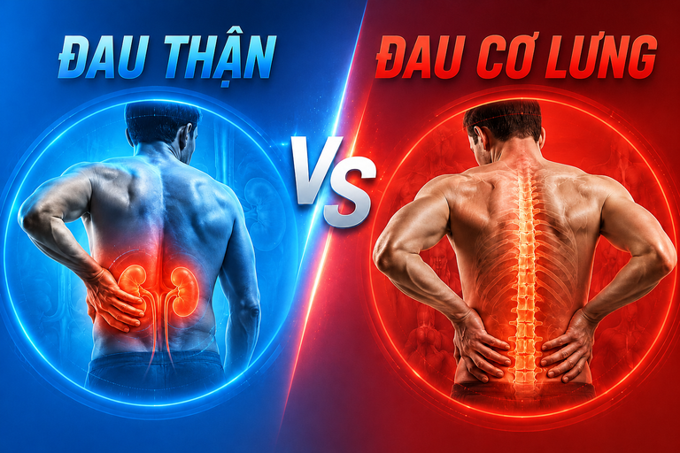 Đau thận và đau cơ lưng