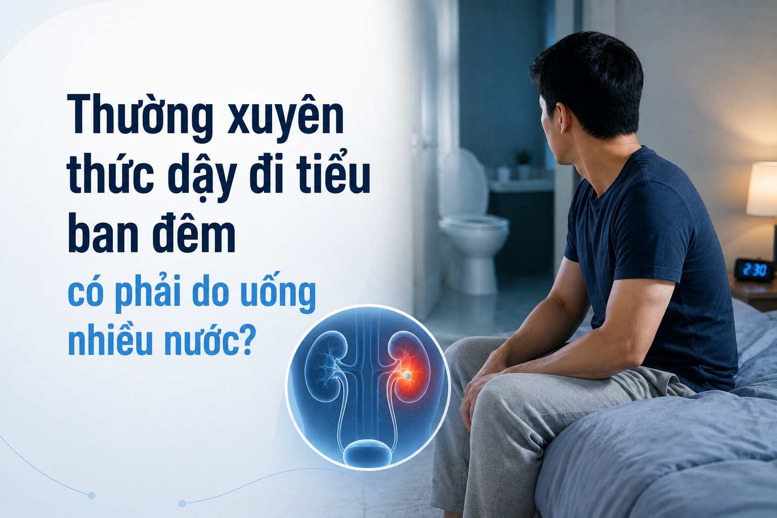 Thường Xuyên Thức Dậy Đi Tiểu Ban Đêm: Do Uống Nước Hay Cảnh Báo Bệnh Lý?