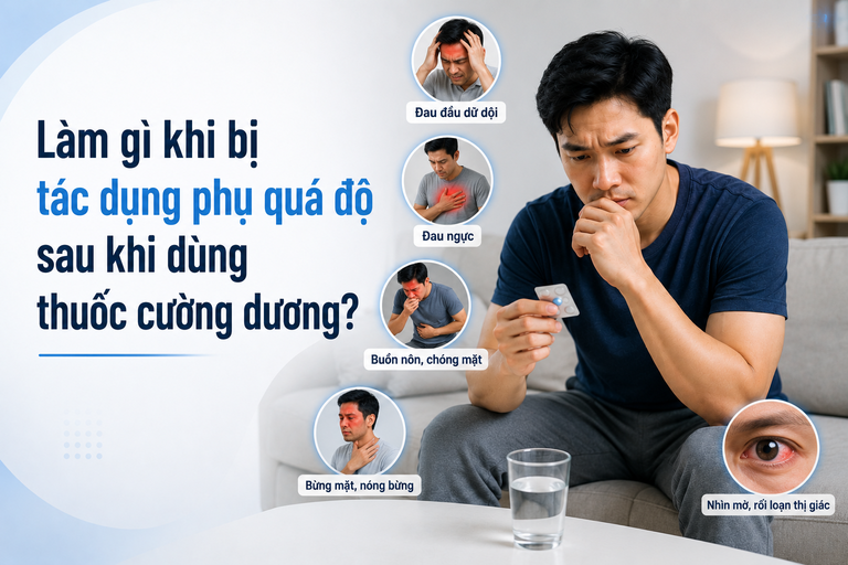 Làm Gì Khi Bị Tác Dụng Phụ Quá Độ Sau Khi Dùng Thuốc Cường Dương?