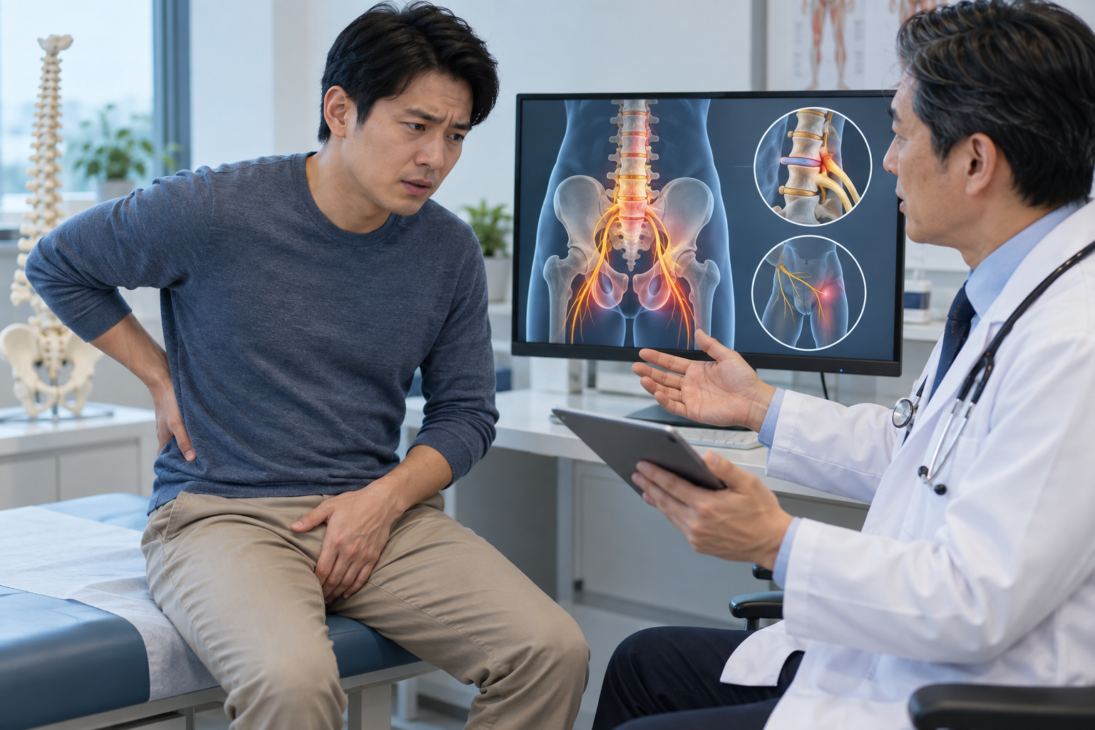 Đau Vùng Sinh Dục Kèm Đau Lưng Liệu Có Liên Quan Đến Cột Sống?