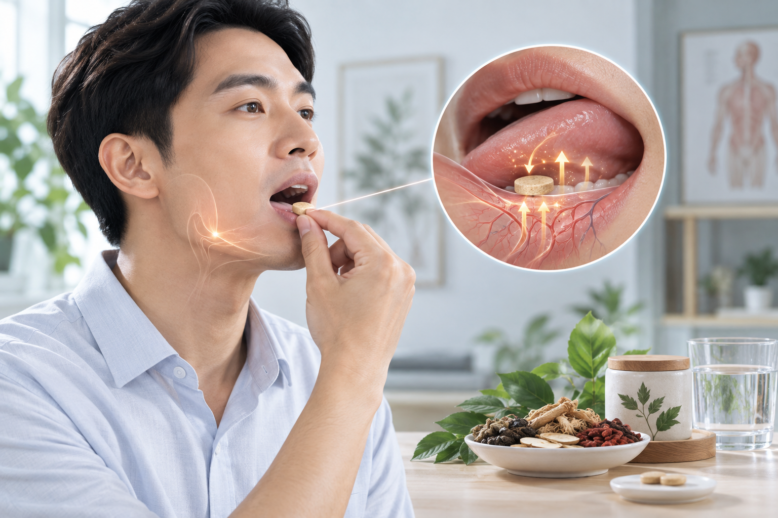 Dược Liệu Đông Y Dạng Viên Ngậm Dưới Lưỡi
