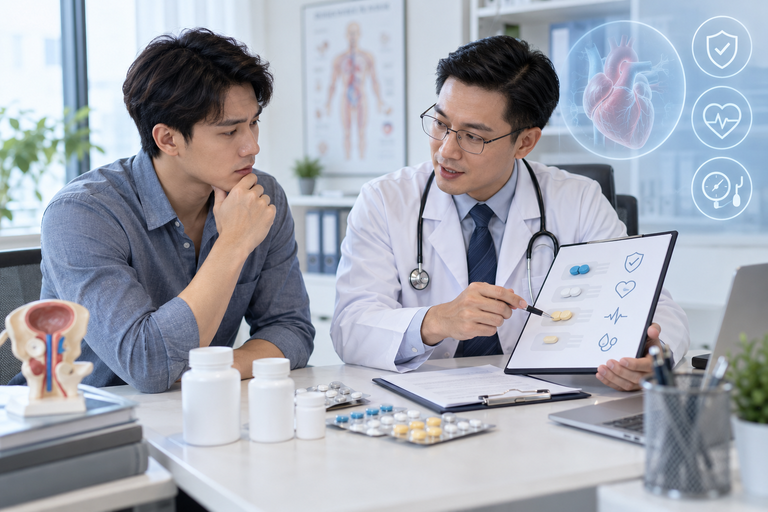 Người Trẻ Tuổi Bị Rối Loạn Cương Dương Nên Chọn Hoạt Chất Cường Dương Nào An Toàn?