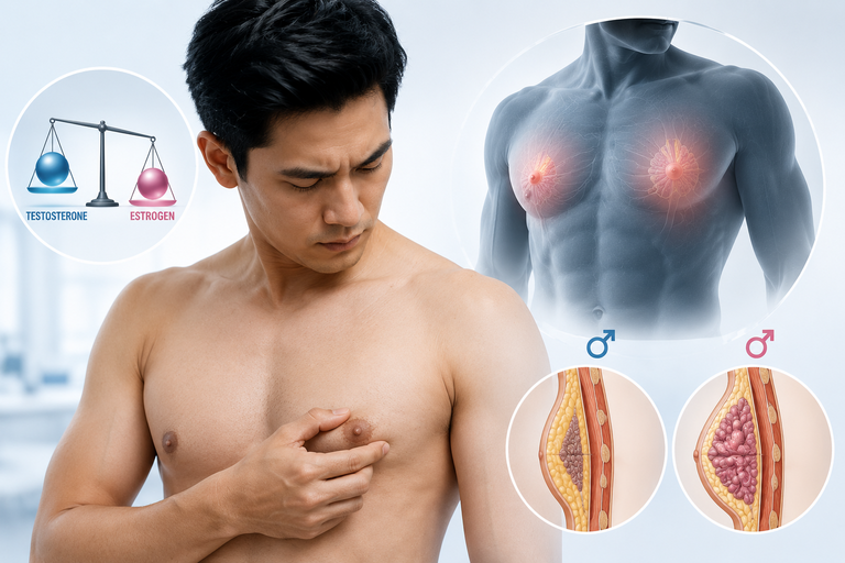 Nữ Hóa Tuyến Vú Ở Nam Giới Do Dư Thừa Estrogen Là Gì