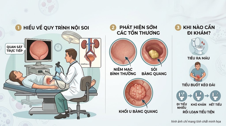 Nội soi tiết niệu và nội soi bàng quang là gì? Dấu hiệu nhận biết thường gặp