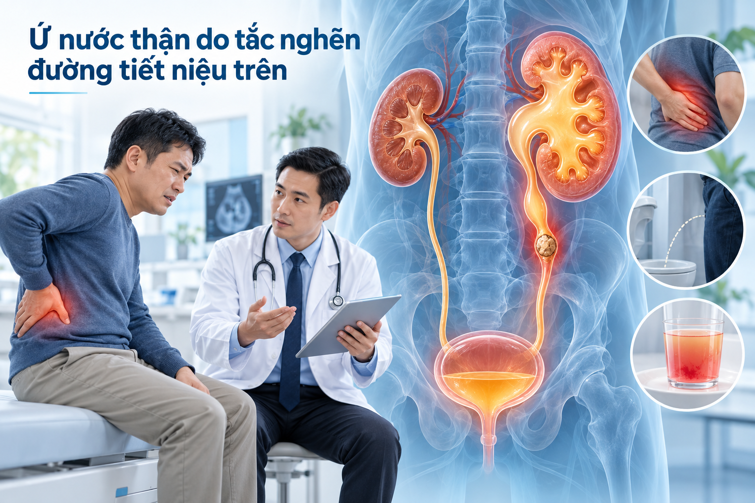 Ứ nước thận và tắc nghẽn đường tiết niệu trên: Dấu hiệu và cách xử lý