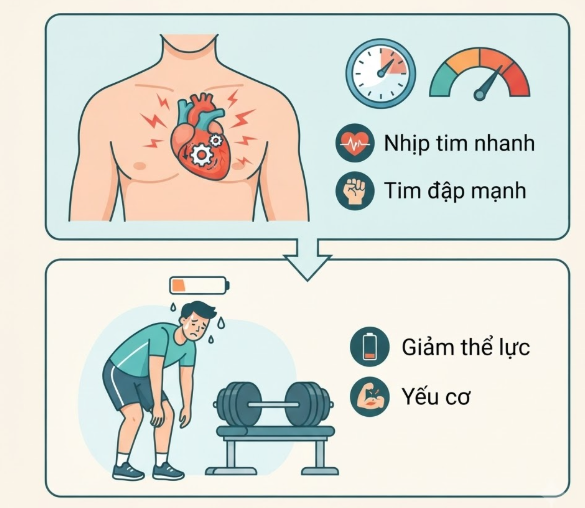 Cường Giáp Ở Nam Giới Ảnh Hưởng Đến Nhịp Tim Và Thể Lực Ra Sao?
